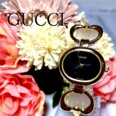 稼動品 箱付き アンティーク GUCCI バングル腕時計 ゴールド グッチ腕時計 中古】 グッチ GUCCI SS 腕時計 GG バングル YA120159