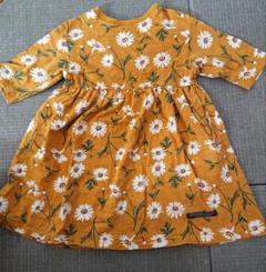 花柄ワンピース サイズ100 マスタード