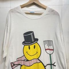 【希少美品】80s-90s シングルステッチ tシャツ 白 ビッグロゴ