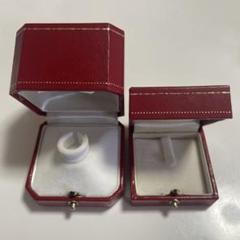 71194 カルティエCartier リングケース 2個セットカード付き