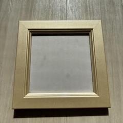 【額縁】F10☆木製油彩額・前面ガラス付き・こげ茶・木目・白・アンティーク 国内外の人気が集結 空額 額縁 その他 - w230723 中古現状品