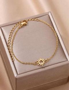 ゴールド 太陽モチーフ ブレスレット