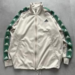 アディダス 希少カラー ジャージ トラックジャケット ベージュ グリーン【M】