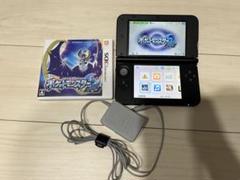 ニンテンドー3DS LL レッド 本体とACアダプター　ポケモンソフト付き