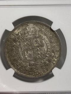 アイルランド 2フローリン硬貨☆未使用／1966年／ハープと