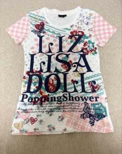 未使用美品タグ付きリズリサドールLIZLISADOLLトップスロゴy2k平成女児 希少 美品 リズリサドール Tシャツ 平成ギャル 平成女児 y2k 姫