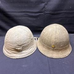 ▽J⑤1001 当時物 旧日本軍 防暑帽 昭和十九年 2点まとめ 星
