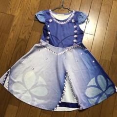 紫色と青色のワンピース 140cm