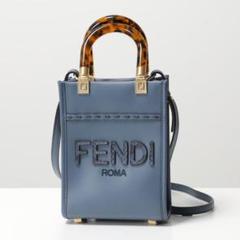 中古品・美品【FENDI】SUNSHINE レザー ロゴ スモール バッグ FENDI フェンディ バッグ レディース ショルダーバッグ ロゴ