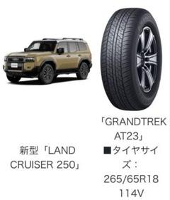 ランクルプラド　265/65R15 ほぼ新車とり外し夏タイヤ ブランド品 通販サイト ランクルプラド ほぼ新車とり外し夏