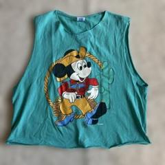 disney vintage ディズニー　ヴィンテージ　70s 80s 青タグ ミッキーマウス ビンテージ Tシャツ ディズニー 80s （70