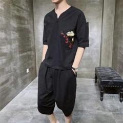 メンズジャージ セットアップ 上下セットカジュアル サルエルパンツ Tシャツ