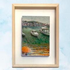 風景画 油彩 木製フレーム 楽天市場】手描き 油絵 絵画 額入り 油彩 F4サイズ 新屋敷一平