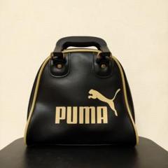 美品 puma プーマ ミニボストンバッグ ヴィンテージ ブラック