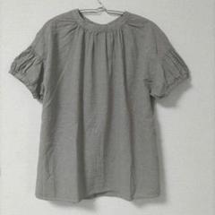 【ESSEME】 パフスリーブ シャツ 半袖2way／千鳥格子柄Mサイズのサムネイル