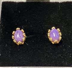 チャロアイト ピアス シルバー925