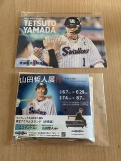 非売品ヤクルトスワローズ山田哲人限定アクリルスタンド/マニフレックス山田哲人展Ⅳ