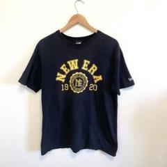 NEW ERA Tシャツ ブラック 黒 カレッジ L メンズ