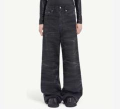 MM6 Maison Margiela ワイドデニム | ブラック | FARFETCH JP