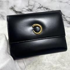 人気 カルティエ 折財布 パンテール 金ロゴ パンサー エナメル 高級