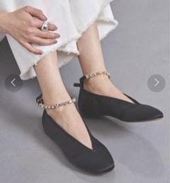 新品）JW Anderson アンクルストラップ フラットシューズ 新品）JW Anderson アンクルストラップ フラットシューズ