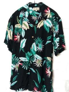 A.H.M Hawaiianホノルルブランド レーヨン素材アロハシャツ Mサイズ