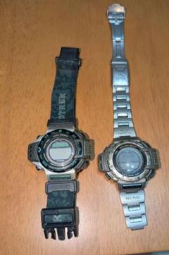 CASIO プロトレック トリプルセンサー PRT-411T チタン 2025年最新】prt-411の人気アイテム - メルカリ