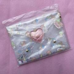 MICHU COQUETTE キキララ LITTLE TWIN STARS】PVC Love letter pouch / M（ポーチ