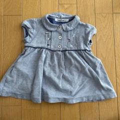 familiar 半袖ワンピース 80 青