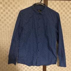美品Burberry Black Label ブルー花柄シャツ サイズ3のサムネイル