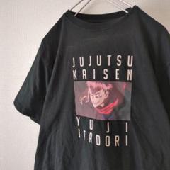 呪術廻戦 Tシャツ 虎杖 プリント キャラT アニメ 漫画 黒
