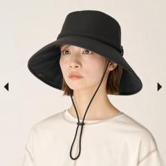 【美品】サンバリア100　ウィンドハット　L　ブラックのサムネイル