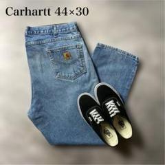 古着Carharttデニムクラッシュ　44×30【AA29】
