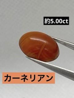 ① 天然　カーネリアン　約5.00ct