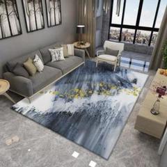 上品★100x140cm★長方形ラグ 洗えるラグ 滑り止め付 カーペット