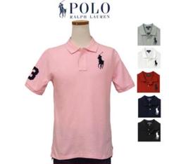 POLO RALPH LAUREN ラルフローレン ピンク ポロシャツ 刺繍
