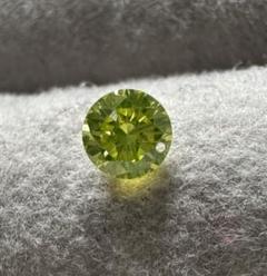 天然グリーンイエローダイヤモンド 0.186ct