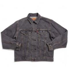 美品 L 先染め 70507 USA Levi's ブラックデニムジャケット 黒
