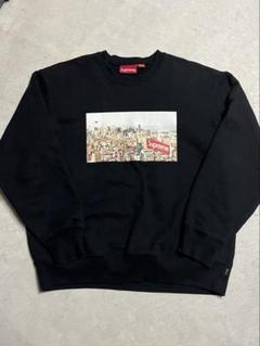 Supreme Aerial Crewneck Lサイズ ブラック Supreme-Aerial-Crewneck-Black-