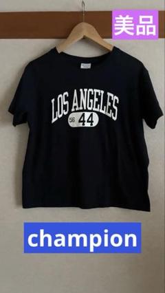 ☆超美品　Champion ロサンゼルス ロゴTシャツ M ネイビー