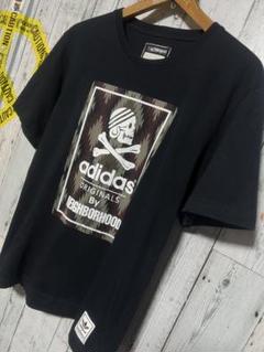 豪華版 アディダス オリジナルス ネイバーフッド Tシャツ スカルボーン 希少黒