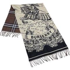 BURBERRY✨️ホワイト テキストプリント ストール