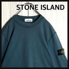 3135【QR確認済】ストーンアイランド アーム刺繍ロゴワッペン 長袖 Tシャツ