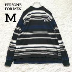 PERSON'S FOR MEN ストライプ長袖シャツ サイズM マルチカラー
