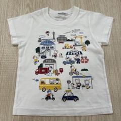 最終値下げ！美品　ファミリア　Tシャツ　トップス　半袖　乗り物　車　おはなし