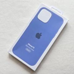 iPhone15 シリコーン ケース カバー ウィンターブルー アップル 純正①