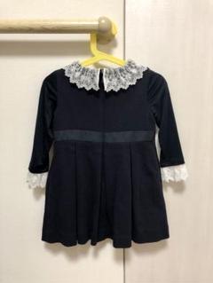 美品 COMME CA ANGEL サーフニット レース衿付きドレス