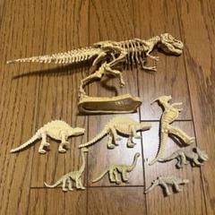 手つくりの魚竜（Ichthyosauria）化石フィギュア＋おまけ 恐竜 化石 4体 ガチャ フィギュア マスコット 博物館 ミニチュア