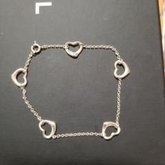 ✨美品✨ ティファニー 5P オープンハート ブレスレット シルバー925 Tiffany ＆ Co．(ティファニー) 5P オープンハートブレスレット