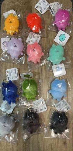 ノベルティ付き　ナガノマーケット　カラーなナガノのくま マスコット（全12種） ナガノキャラクターズ カラーなナガノのくまマスコット